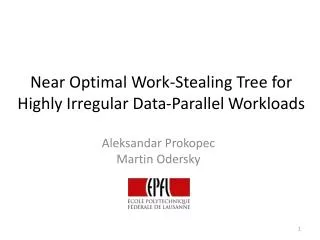 Near Optimal Work-Stealing Tree for Highly Irregular Data-Parallel Workloads
