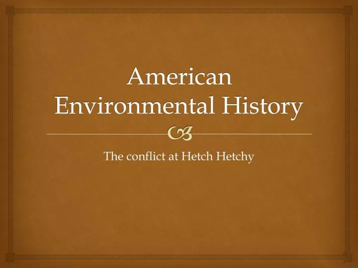 american environmental history