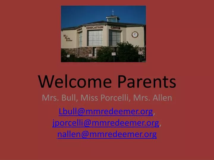 welcome parents