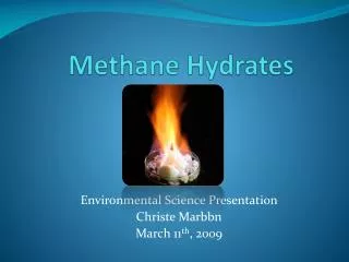 Methane Hydrates