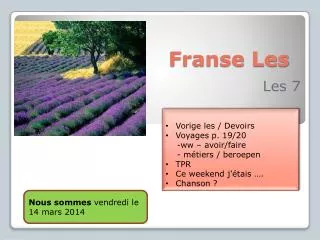 franse les