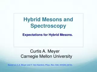 Hybrid Mesons and Spectroscopy
