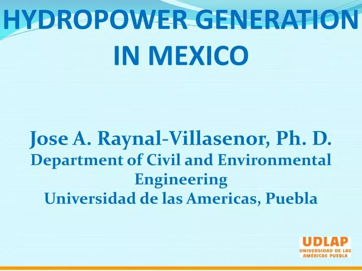 hydropower generation in mexico