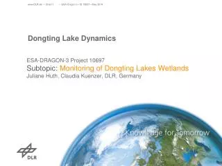 Dongting Lake Dynamics