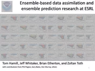 Ensemble-based data assimilation and ensemble prediction research at ESRL