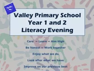 Valley Primary School Year 1 and 2 Literacy Evening