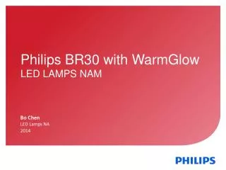 Philips BR30 with WarmGlow LED LAMPS NAM