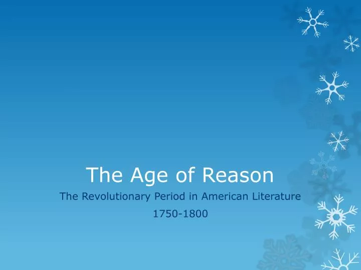 the age of reason