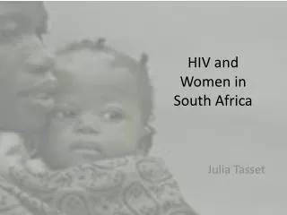 HIV and Women in South Africa