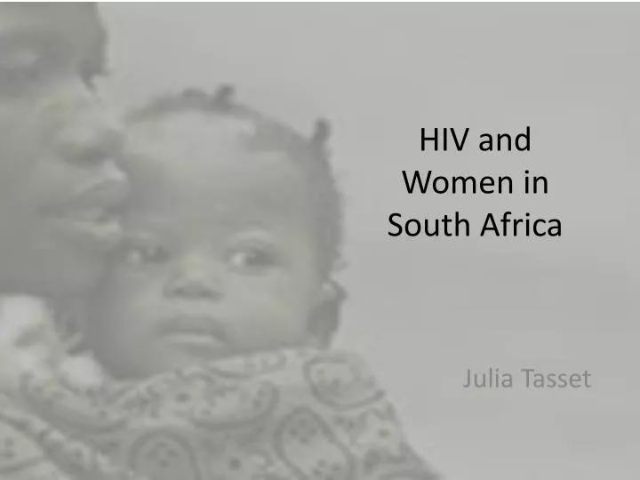 hiv and women in south africa