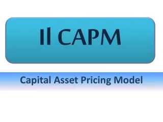 capital asset pricing model