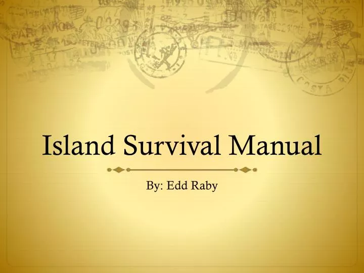 island survival manual