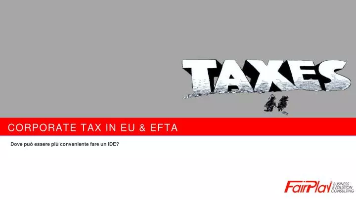 corporate tax in eu efta