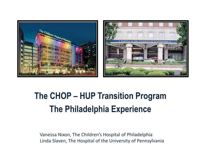 the chop hup transition program the philadelphia experience