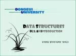 D ata s tructures - slide 1