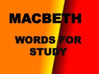 MACBETH