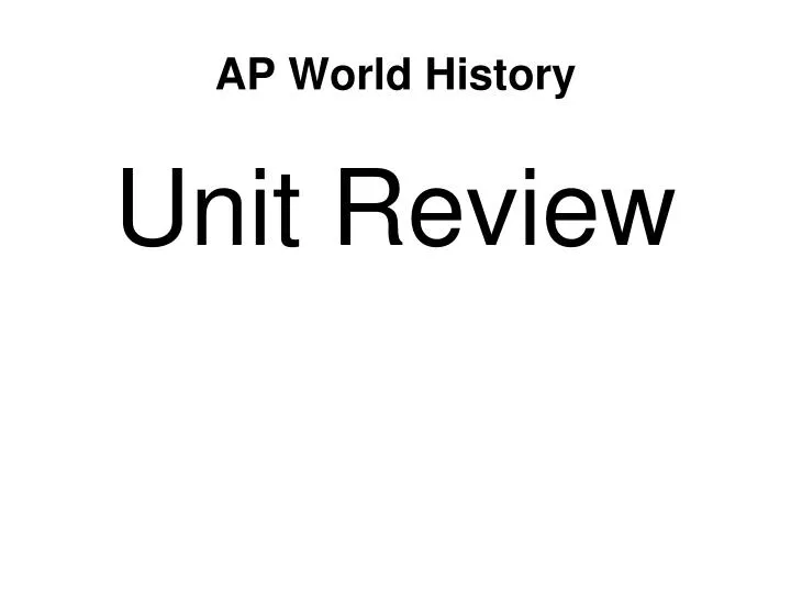 ap world history