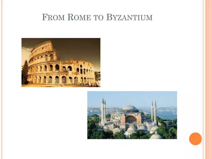 from rome to byzantium