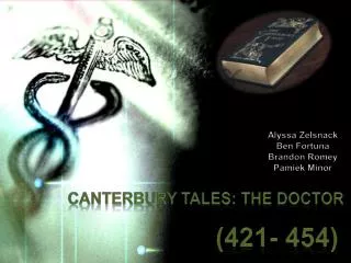 Canterbury Tales: The Doctor