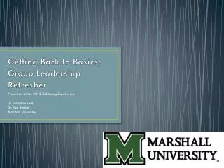 Getting Back to Basics: Group Leadership Refresher