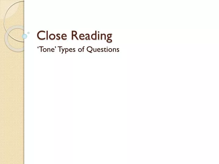 close reading