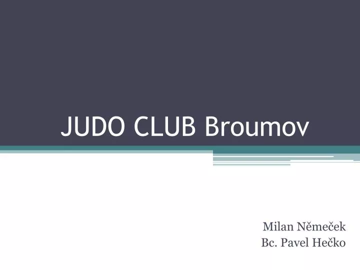 judo club broumov