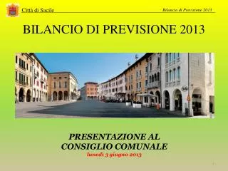 BILANCIO DI PREVISIONE 2013