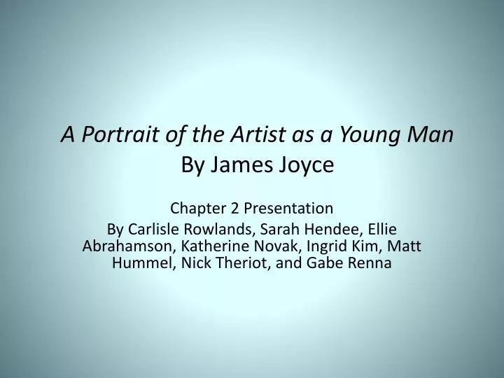 a portrait of the artist as a young man by james joyce