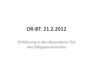 or bt 21 2 2012