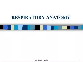 RESPIRATORY ANATOMY