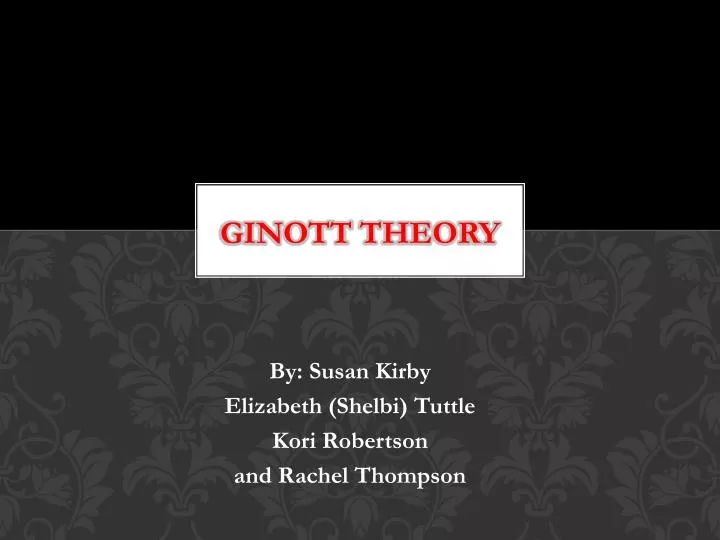ginott theory