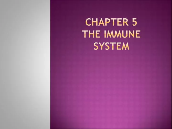 chapter 5 the immune system