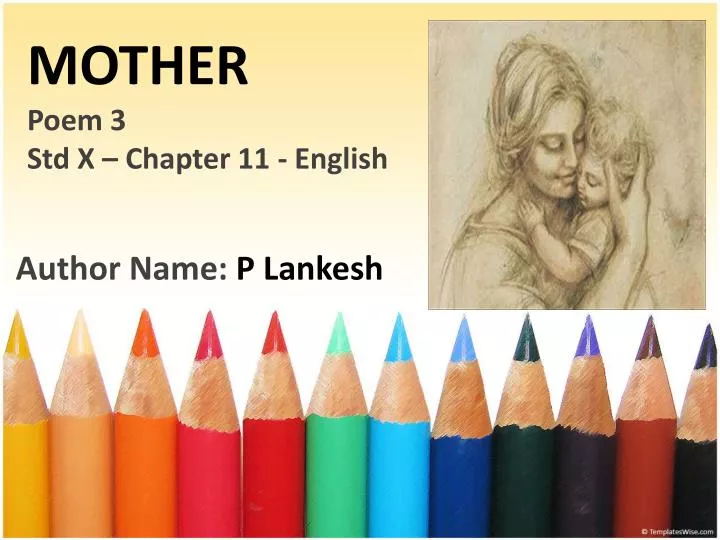mother poem 3 std x chapter 11 english