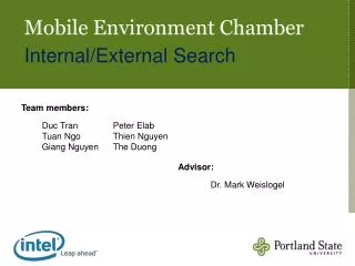 Mobile Environment Chamber Internal/External Search