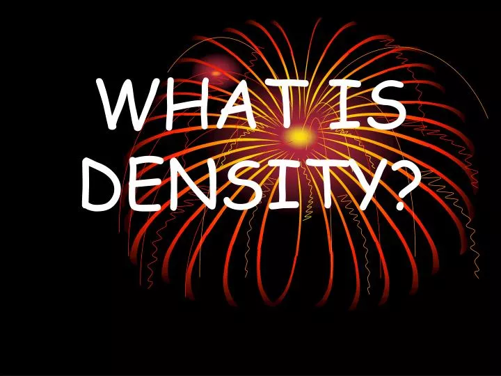 what is density