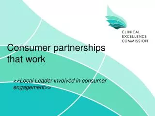 Consumer partnerships that work