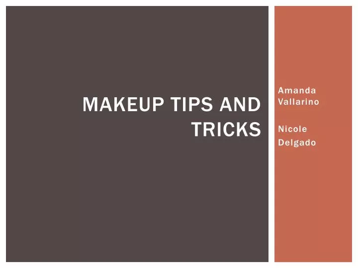 makeup tips and tricks