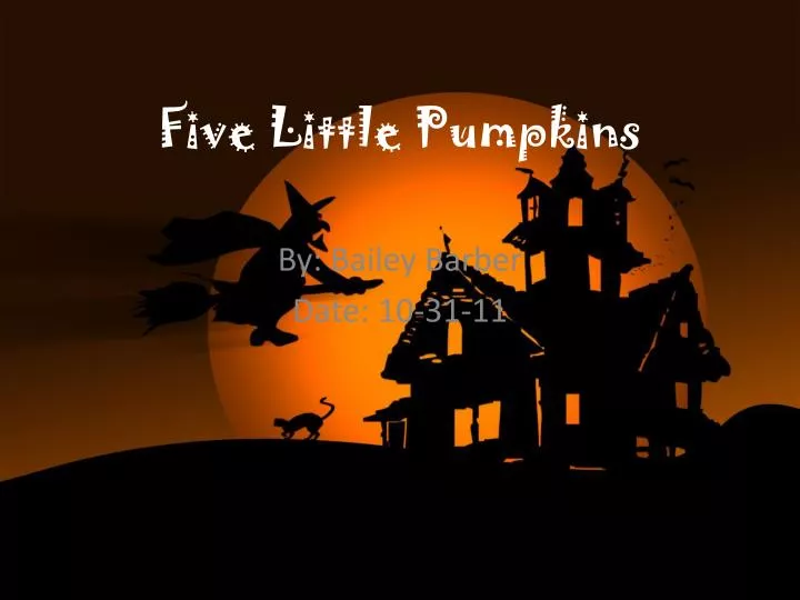 five little pumpkins