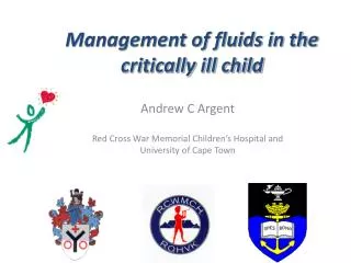 Management of fluids in the critically ill child