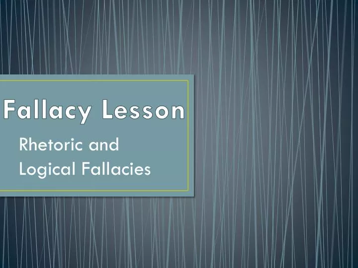 fallacy lesson