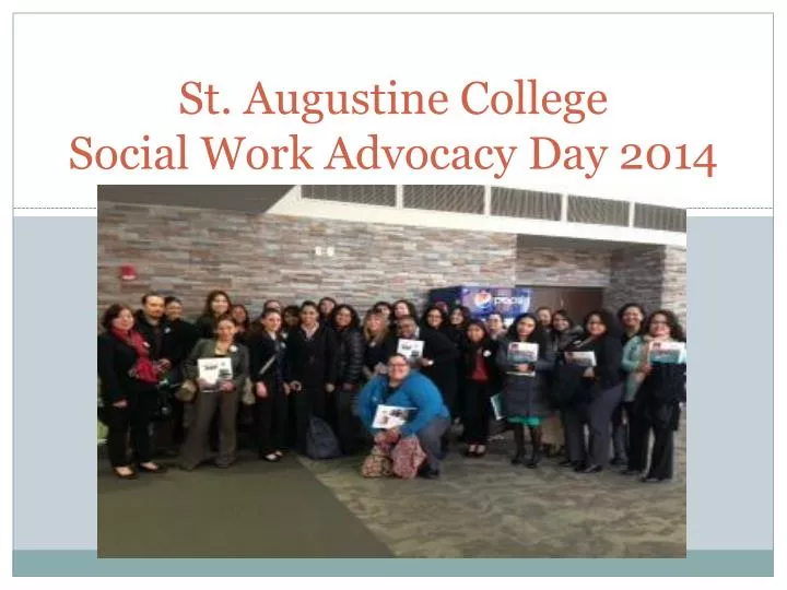st augustine college social work advocacy day 2014