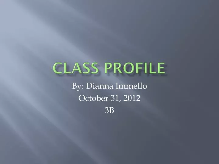class profile