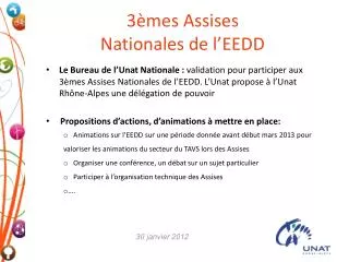 3 mes assises nationales de l eedd