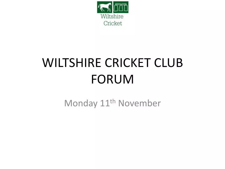 wiltshire cricket club forum
