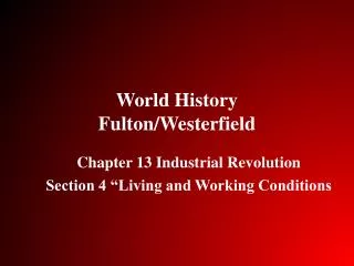World History Fulton/ Westerfield