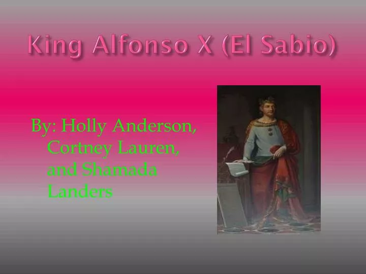 king alfonso x el sabio