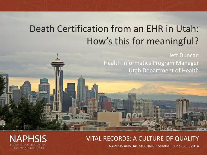death certification from an ehr in utah how s this for meaningful