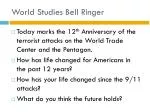 World Studies Bell Ringer