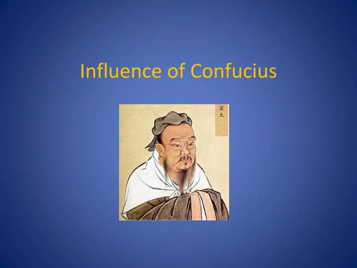 influence of confucius