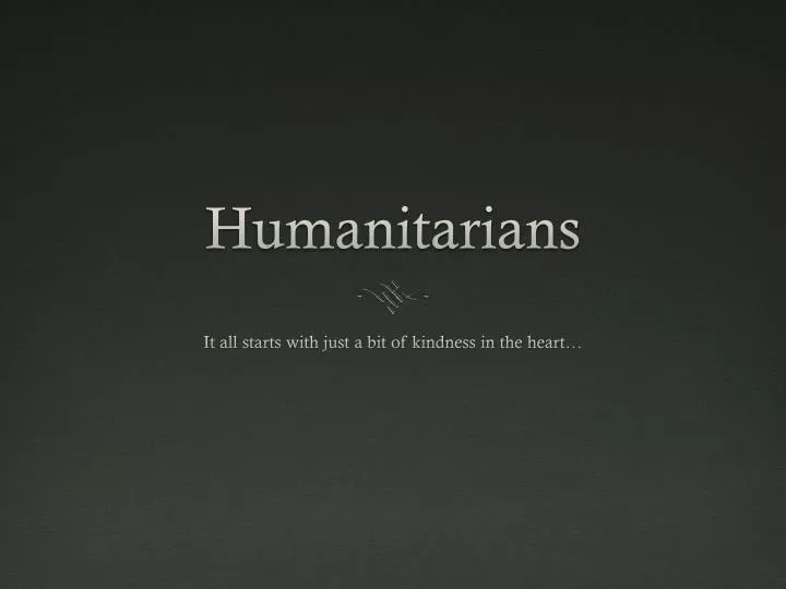 humanitarians